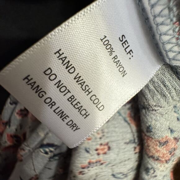 Easel Dress Large Womens Tiered Crinkle Maxi Cottagecore Boho Lavendar Grayish - Picture 7 of 11